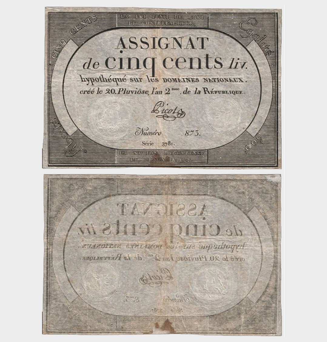 #CO2141 - France 1794 - 500 Livres - Image 1