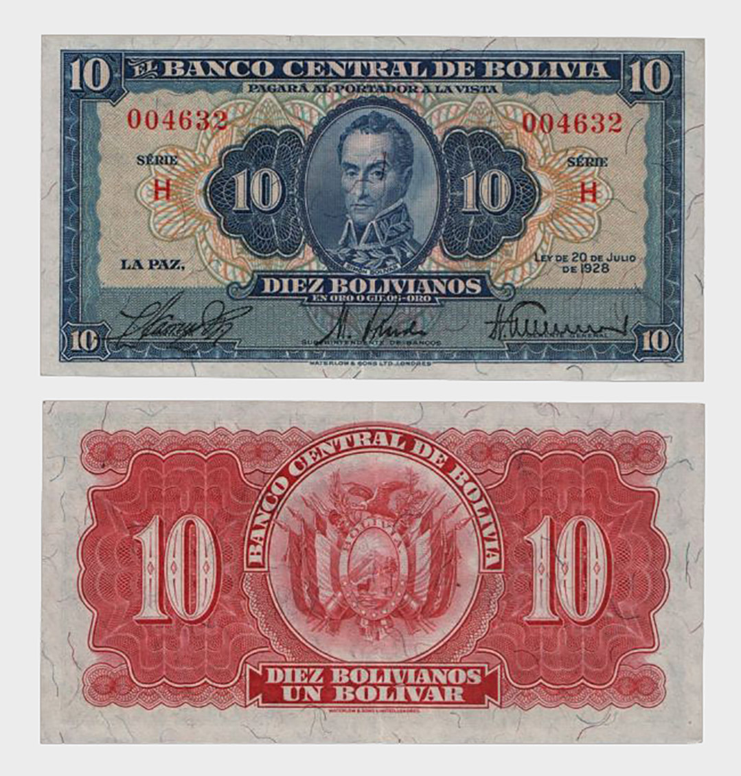 1928 – 10 Bolivianos – Eddy Museu WPM