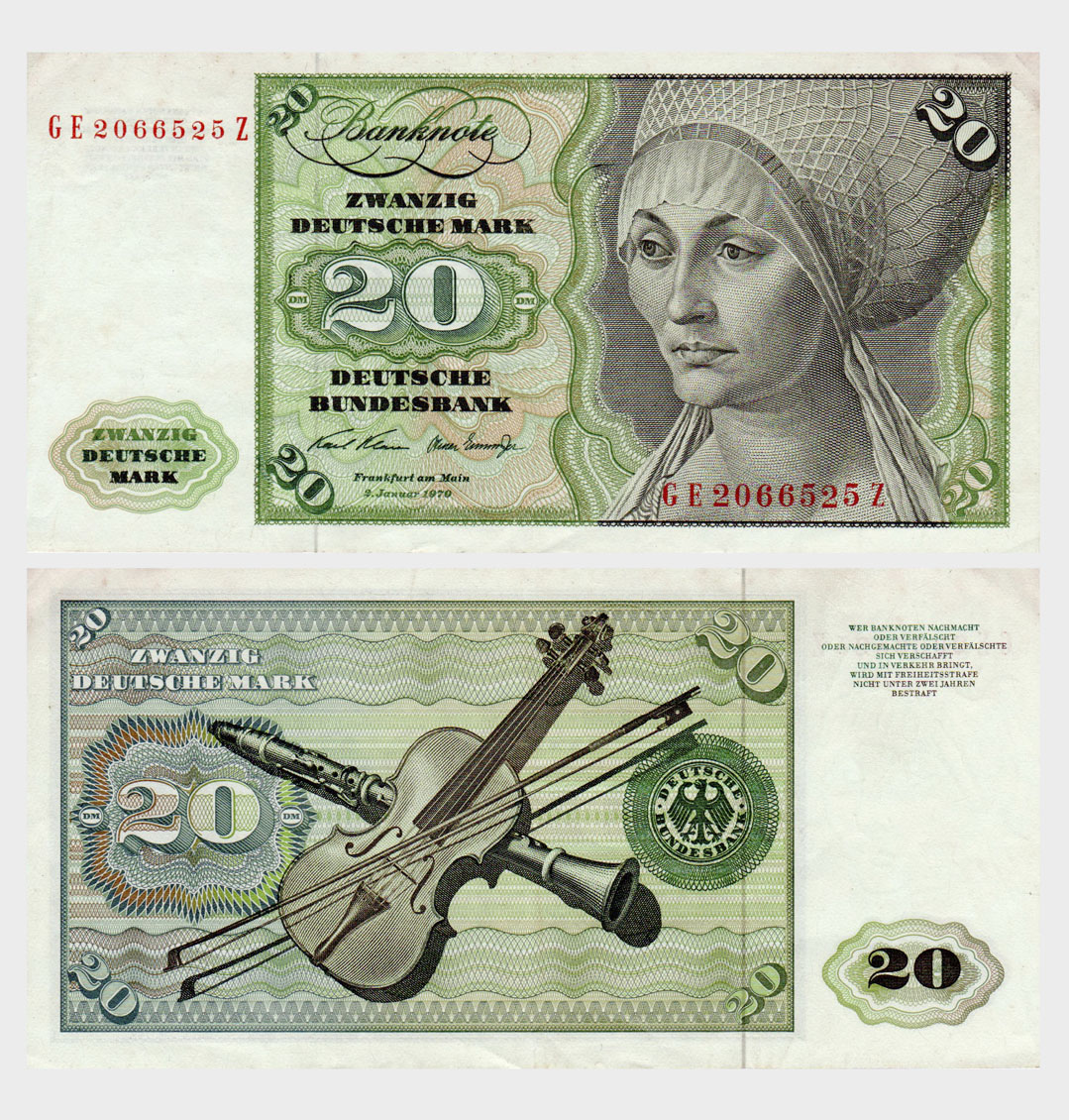 #ED39 - Germany 1970 - 20 Mark - Image 1