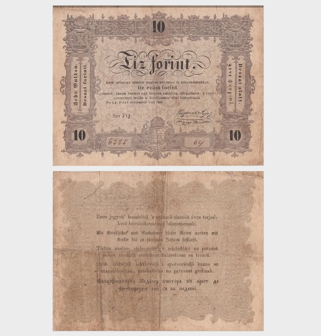 #ED153 - Hungary 1848 - 10 Forint - Image 1