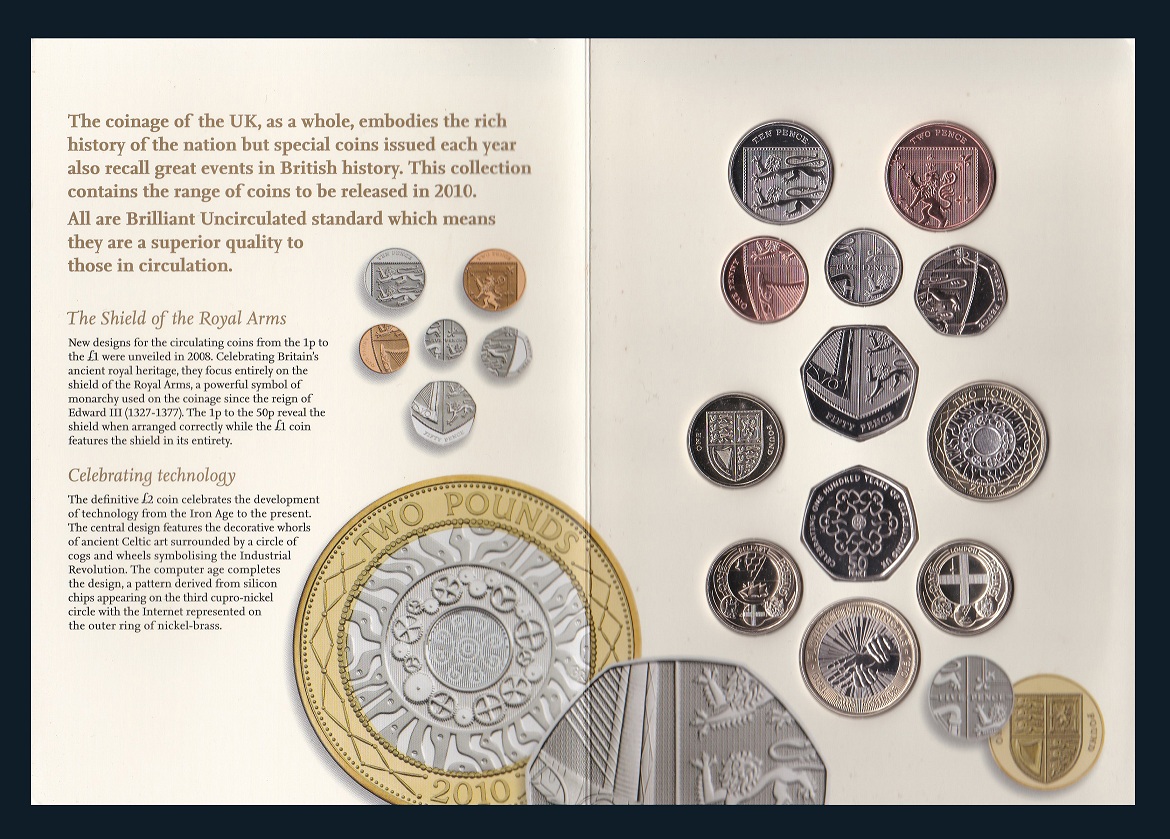 #EDM34 Inglaterra - 2010 - The Royal Mint - Royal Arms - Image 1