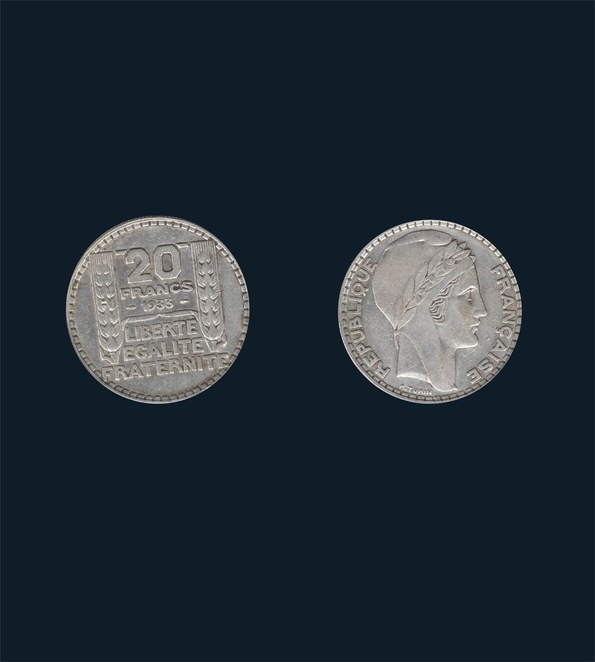 França - 1933 - 20 Francs - Prata - Image 1