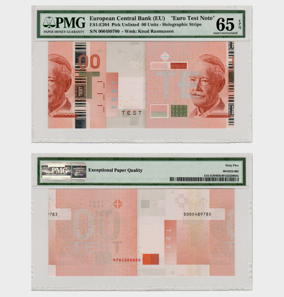 #ED1068 - Euro Euro Test - 00 Units - 1ª Series - ERROR - Image 1