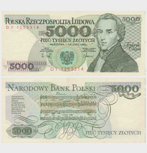 1988 - 5000 Zlotych