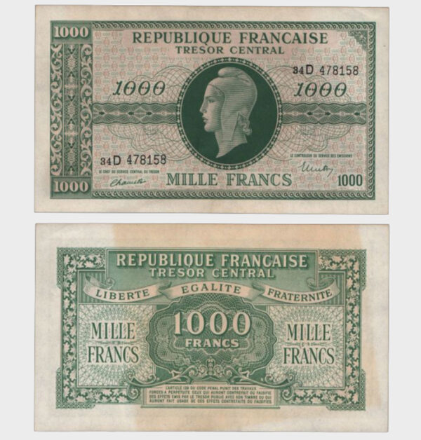 1945 - 1000 Francs