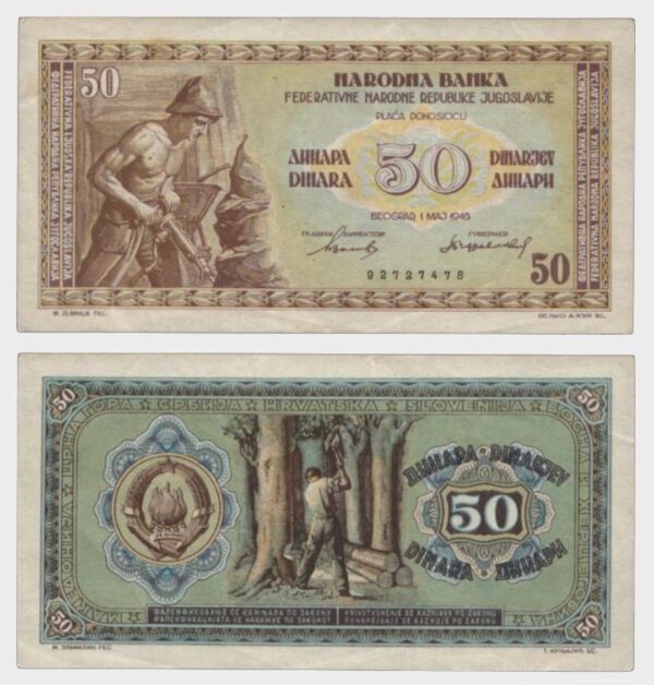 1946 - 50 Dinara