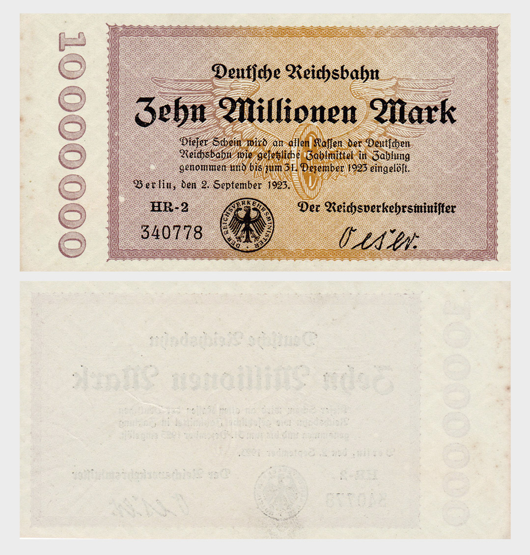 #ED21 - Germany 1923 - 10.000.000 Mark - Image 1