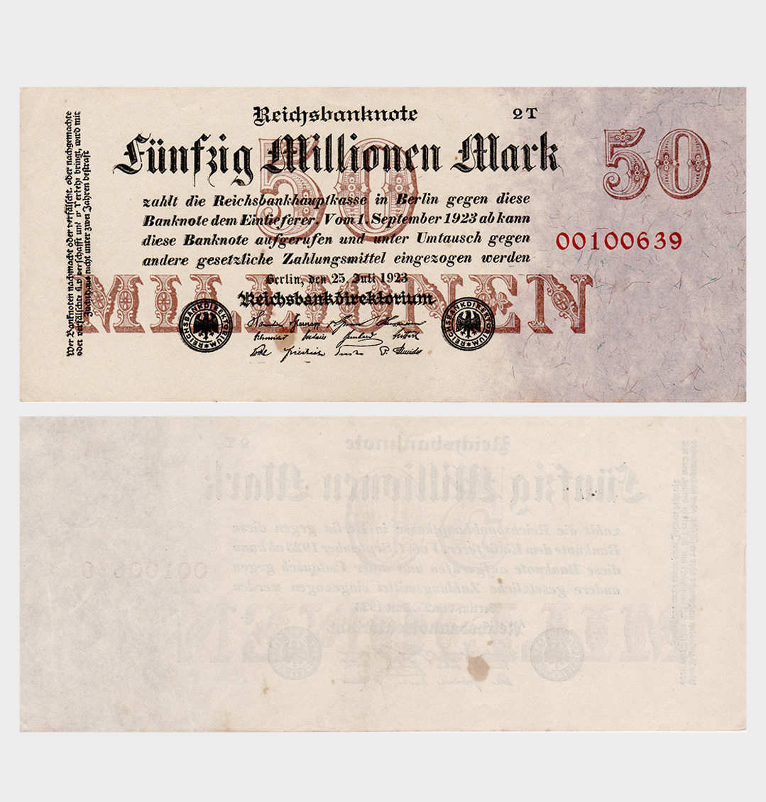 #ED28 - Germany 1923 - 50.000.000 Mark - Image 1