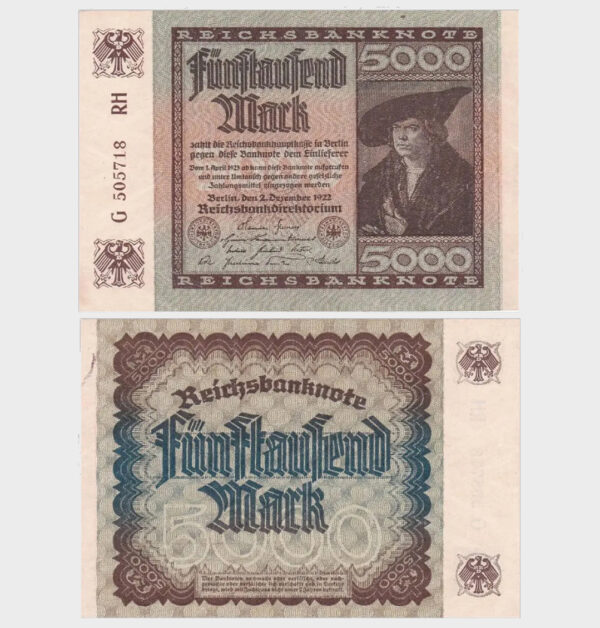 Germany - 02.12.1922 – 5.000 Mark