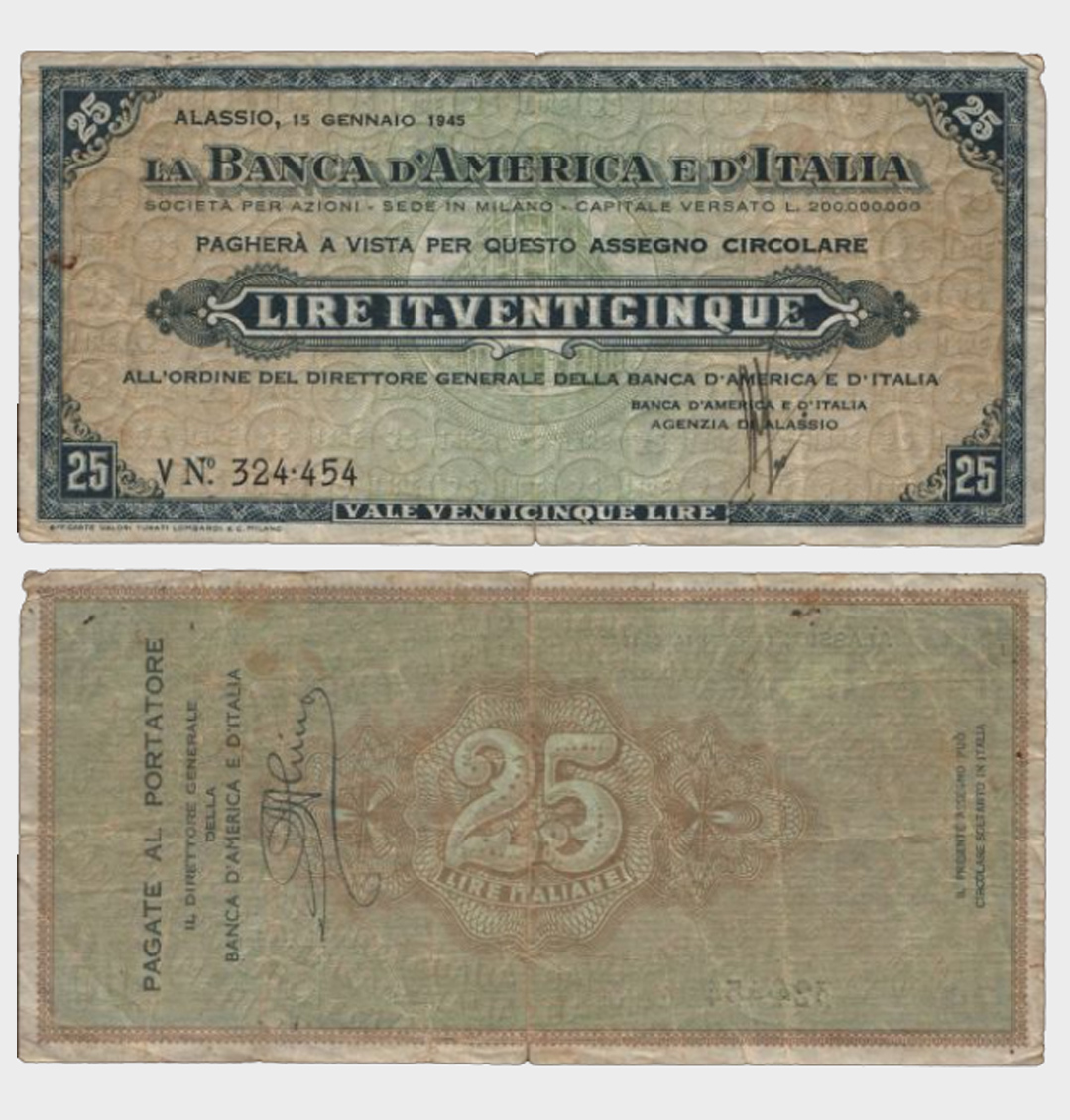 #CO1178 - Italy 1945 - 25 Lire - Image 1