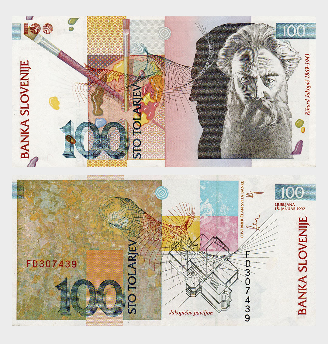 #ED1746 - Slovenia 1992 - 100 Tolarjev - Image 1