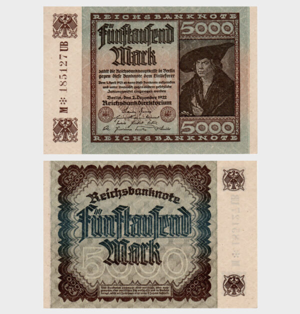 Germany - 02.12.1922 - 5.000 Mark