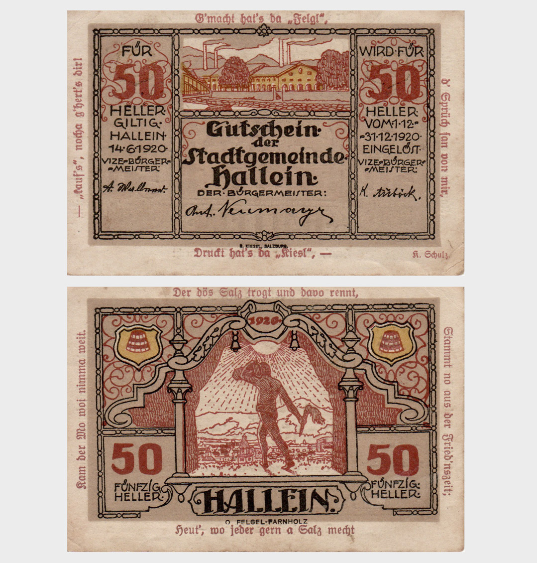 #ED1880 - Notgeld 1920 - 50 Heller - Image 1
