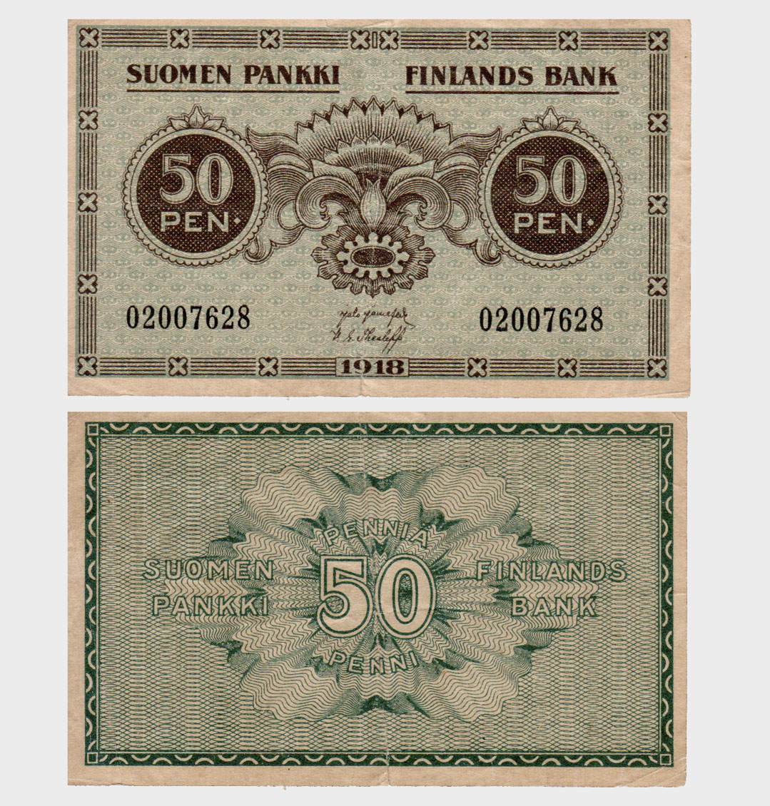 #ED1896 - Finland 1918 - 50 Penni - Image 1