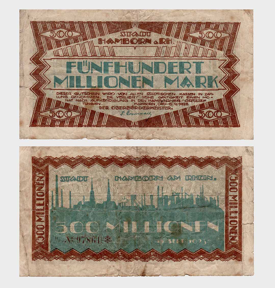 #ED1937 - Germany 1923 - 500.000.000 Mark - Image 1