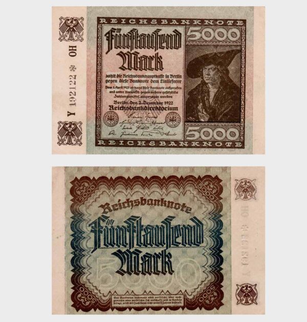 Germany - 02.12.1922 – 5.000 Mark