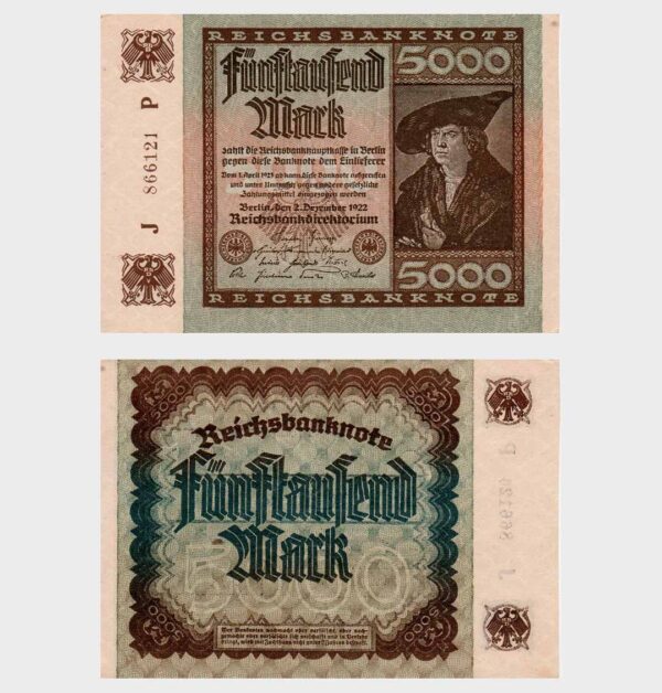 Germany - 02.12.1922 - 5.000 Mark