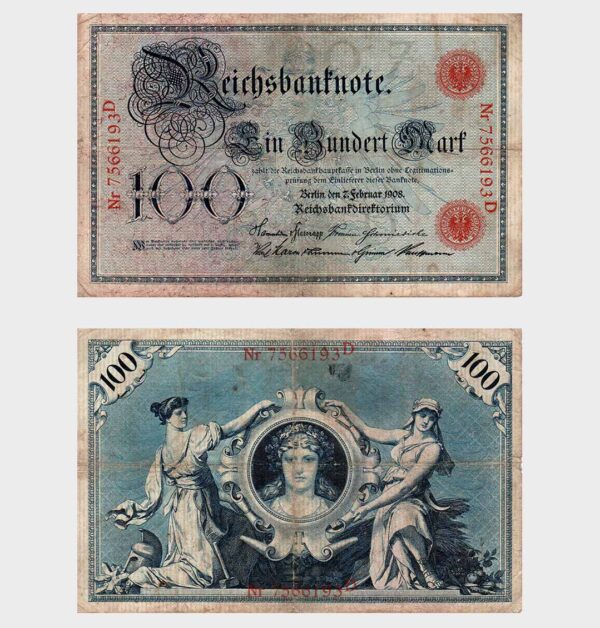 Germany - 07.02.1908 - 100 Mark