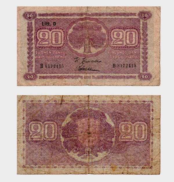 Finland - 1939 - 20 Markkaa