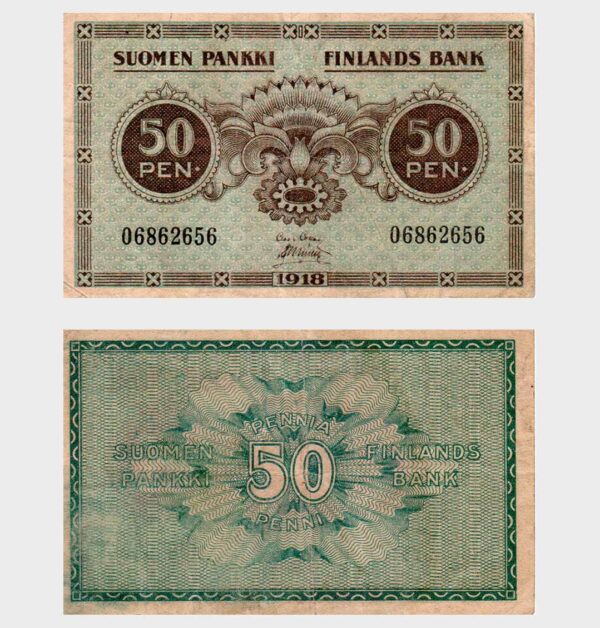 Finland - 1918 - 50 Penniä