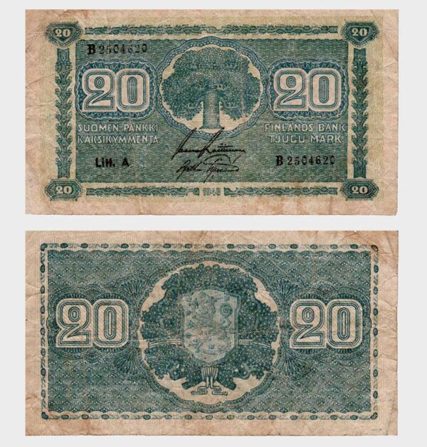 Finland - 1945 - 20 Markkaa