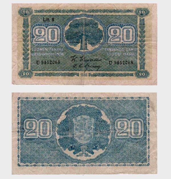 Finland - 1945 - 20 Markkaa