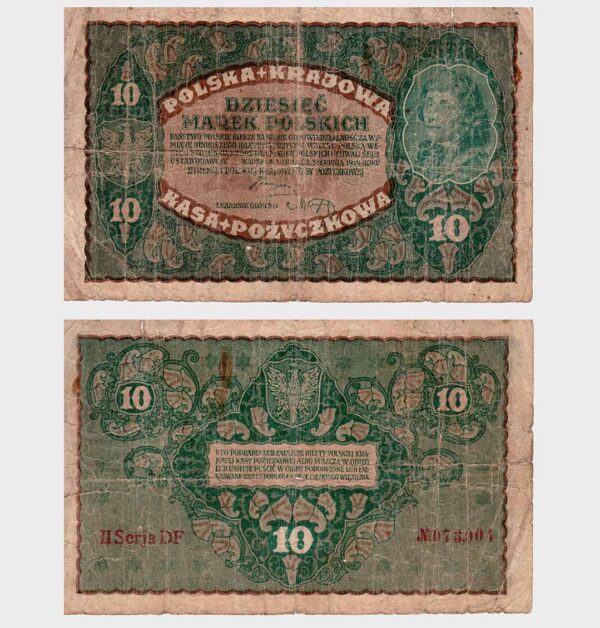 Poland - 23.08.1919 - 10 Marek