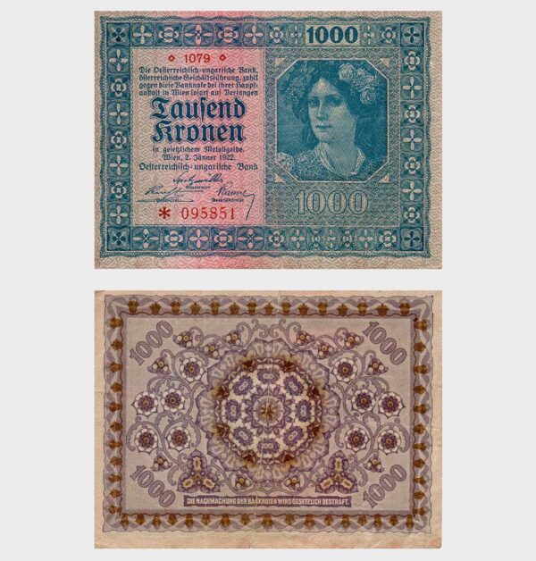 Austria - 02.01.1922 - 1000 Kronen