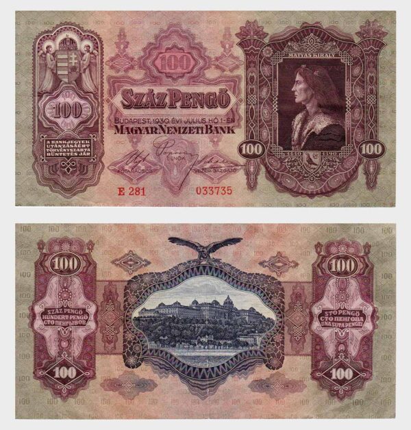 Hungary - 01.07.1930 - 100 Pengö