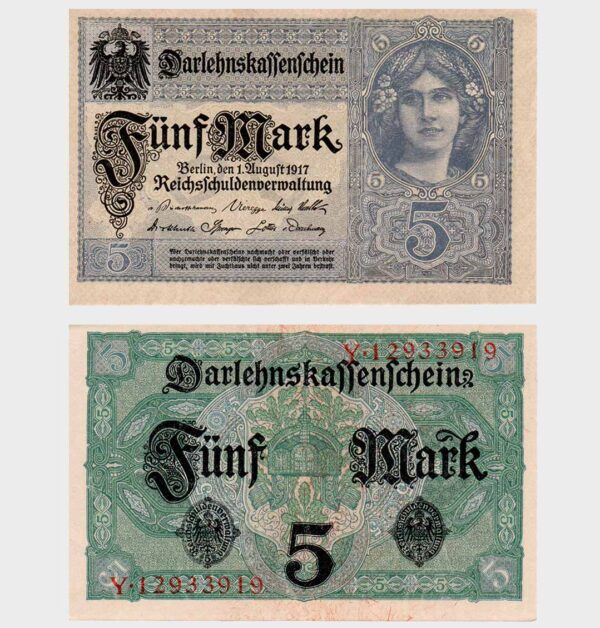 Germany - 01.08.1917 – 5 Mark