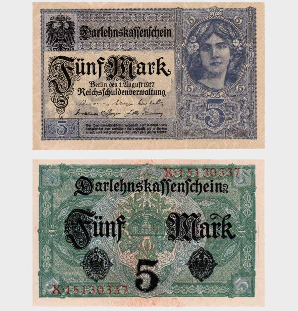 Germany - 01.08.1917 – 5 Mark