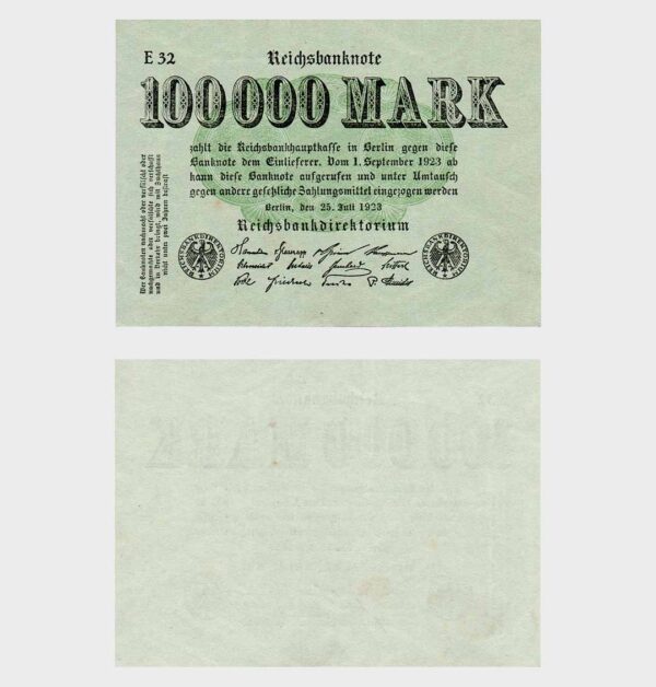 Germany - 25.07.1923 - 100.000 Mark