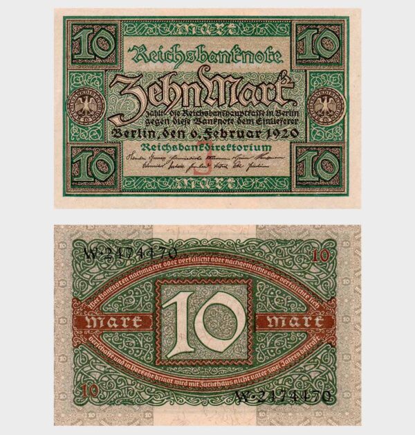Germany - 06.02.1920 – 10 Mark