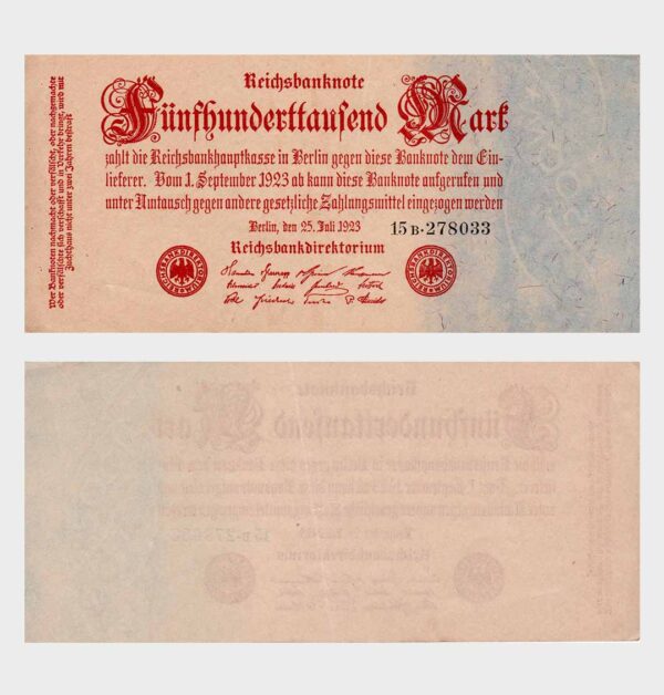 Germany - 25.07.1923 - 500.000 Mark