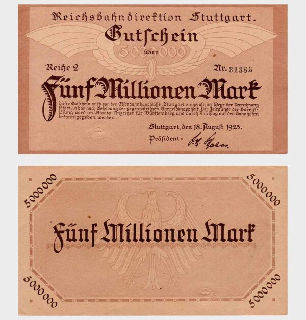 Germany - 18.08.1923 - 5.000.000 Mark