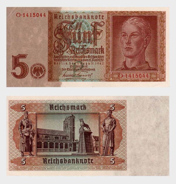Germany - 01.08.1942 - 5 Reichsmark