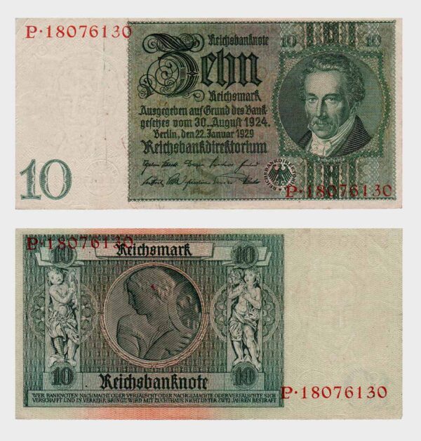 Germany - 22.01.1929 – 10 Reichsmark