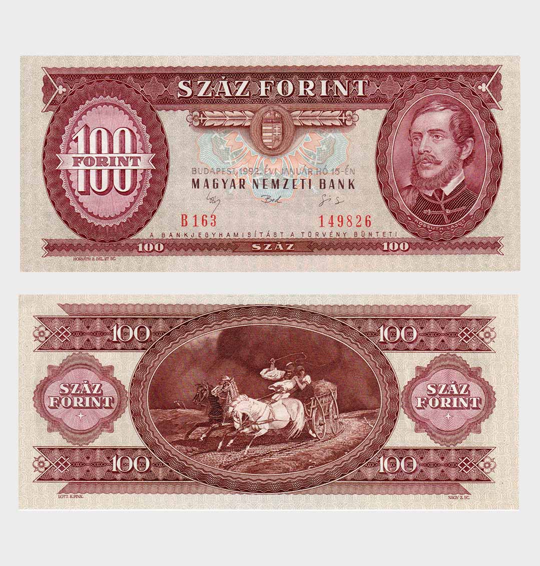 #ED2268 - Hungary 1992 - 100 Forint - Image 1