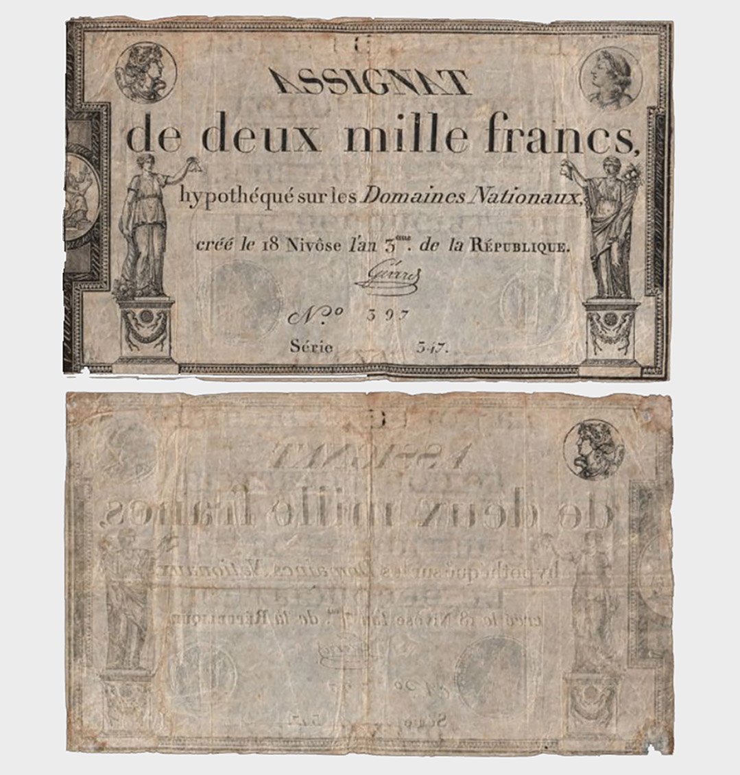 #CO2136 - France 1795 - 2000 Francs - Image 1