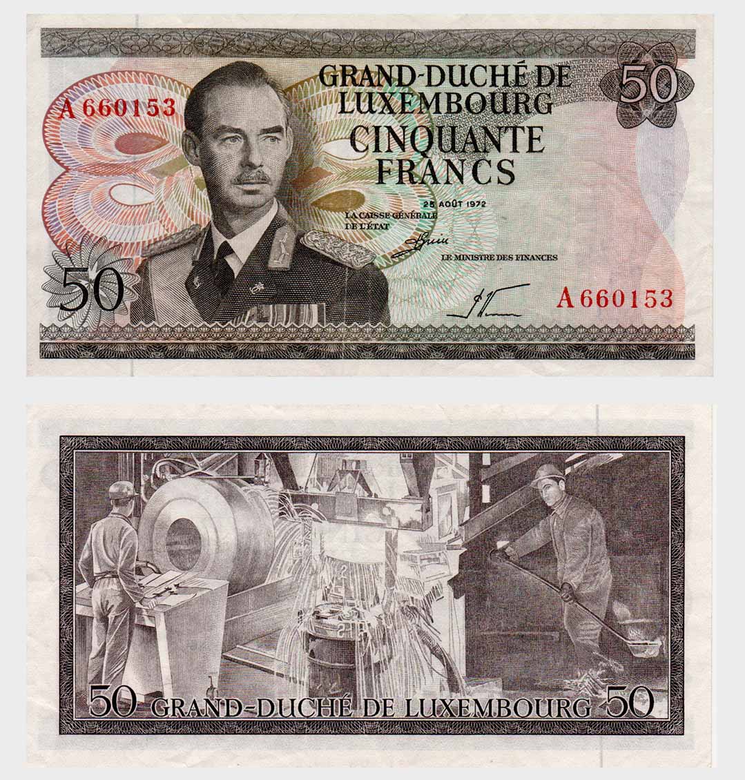 #ED2548 - Luxembourg 1972 - 50 Francs - Image 1