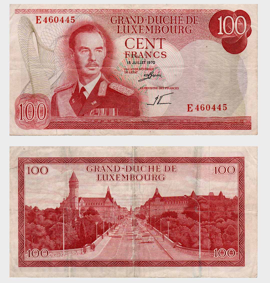 #ED2549 - Luxembourg 1970 - 100 Francs - Image 1