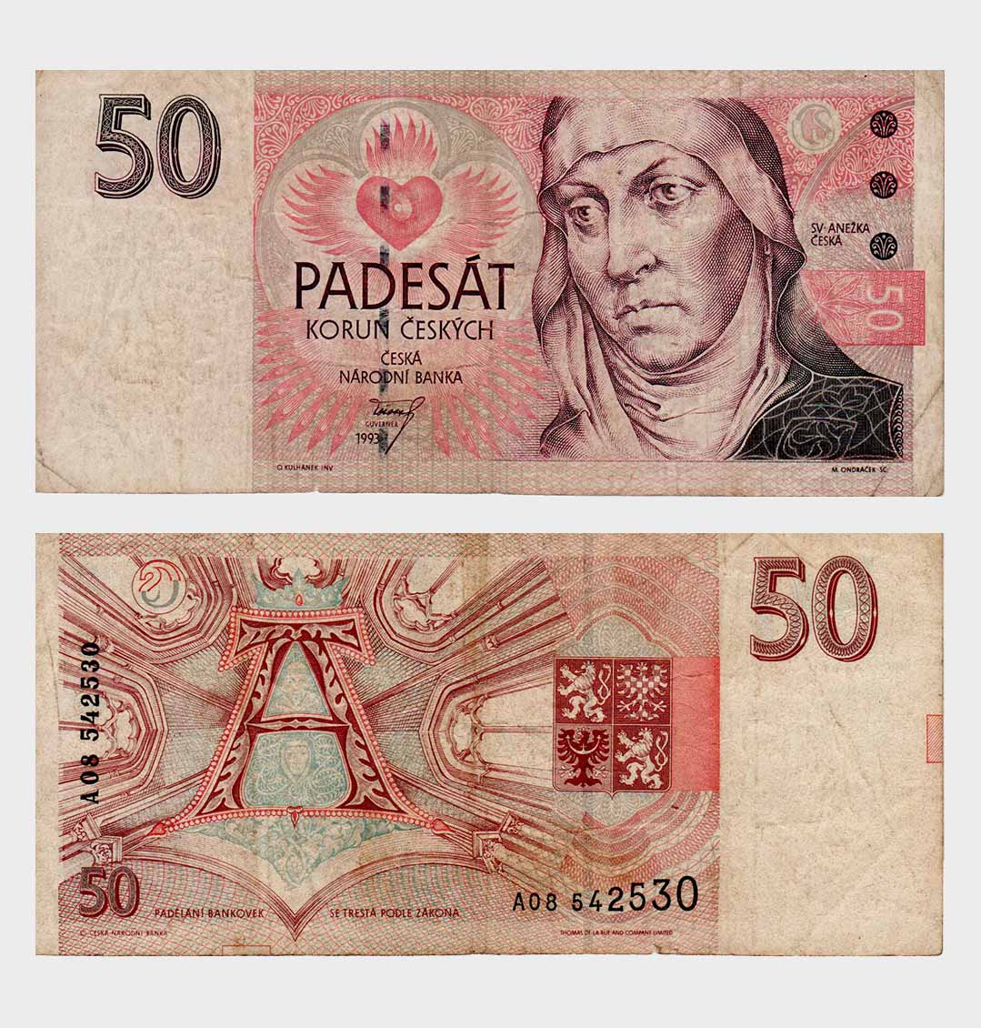 #ED2552 - Czech Republic 1993 - 50 Korun - Image 1