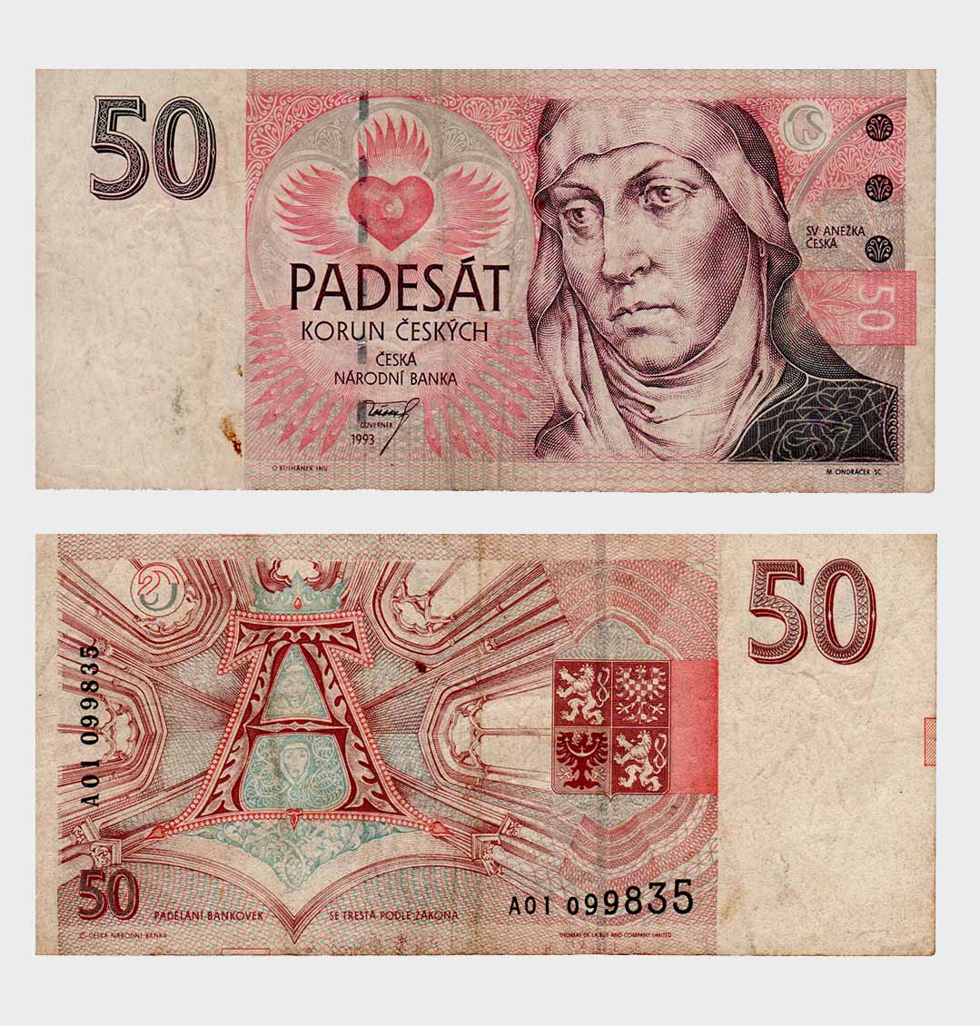 #ED2553 - Czech Republic 1993 - 50 Korun - A01 - Image 1