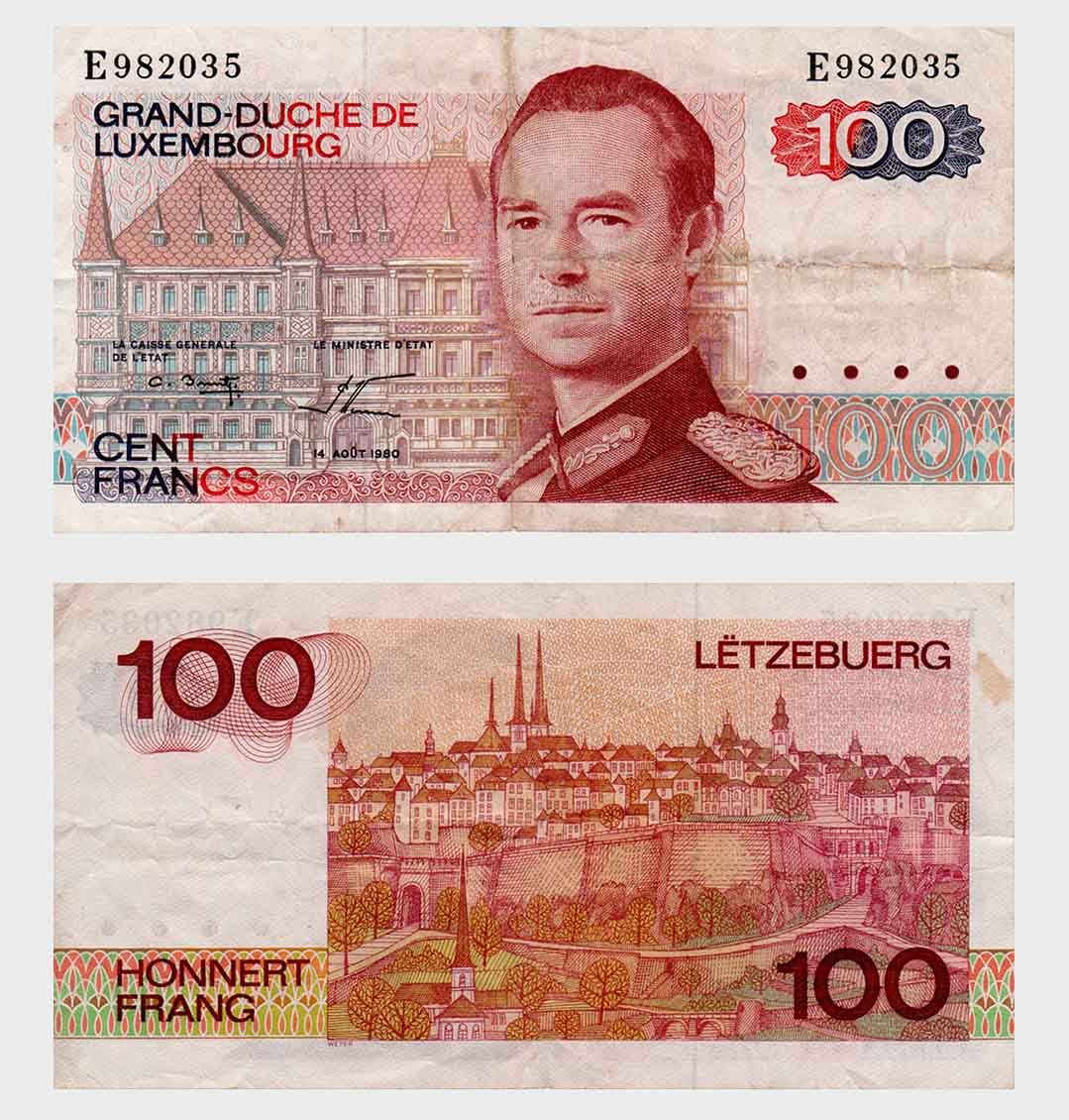 #ED2590 - Luxembourg 1980 - 100 Francs - Image 1