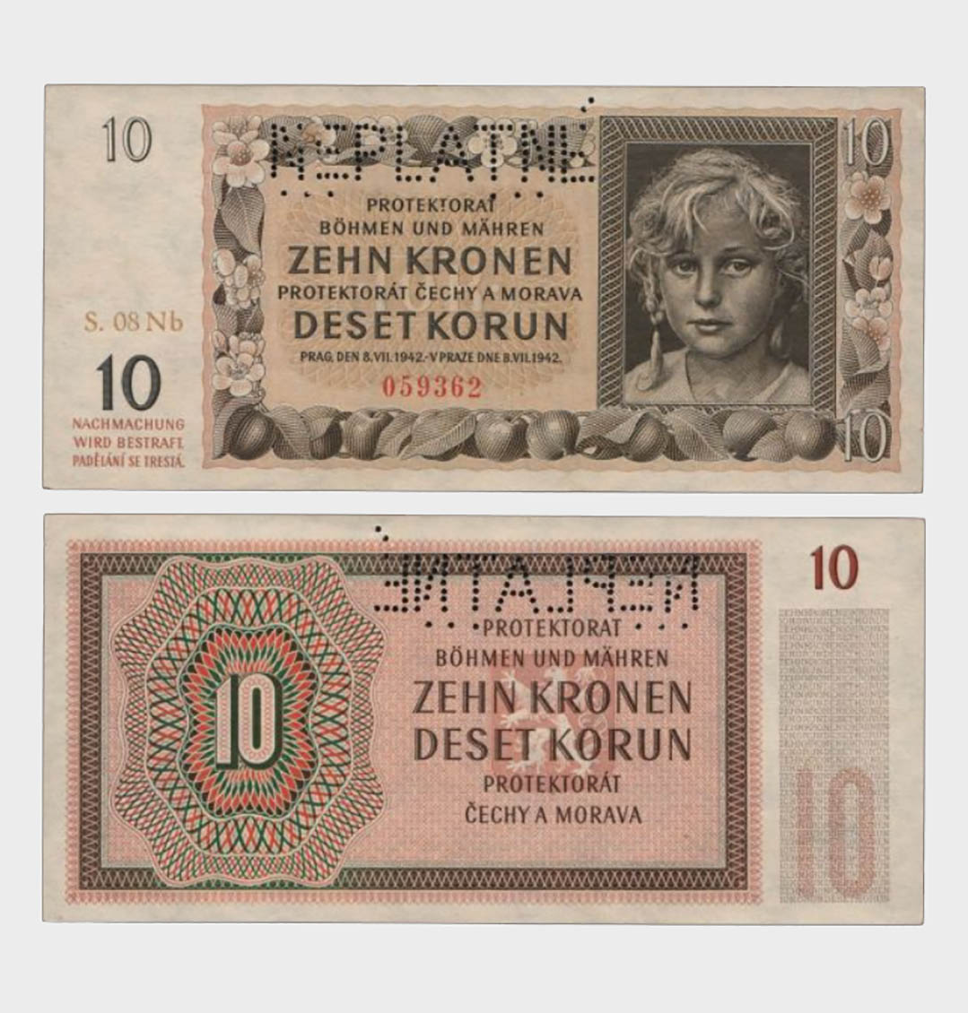 #CO2526 - Bohemia and Morava 1942 - 10 Korun - Image 1