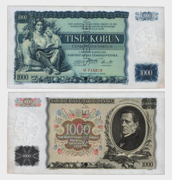 1934 - 1000 Korun - SPECIMEN