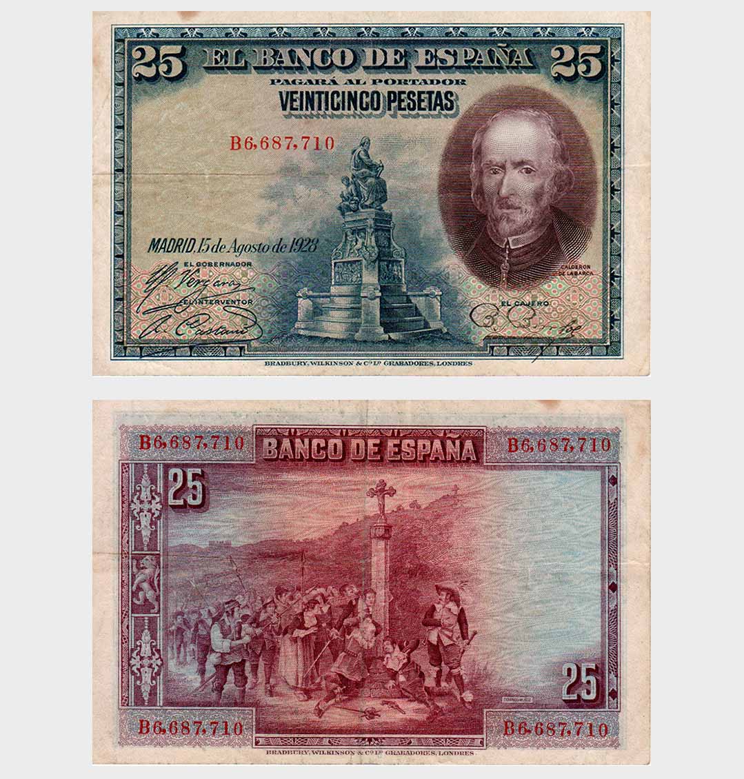 #ED2811 - Spain 1928 - 25 Pesetas - Image 1