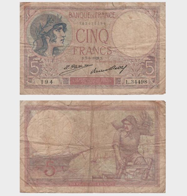1928 - 5 Francs