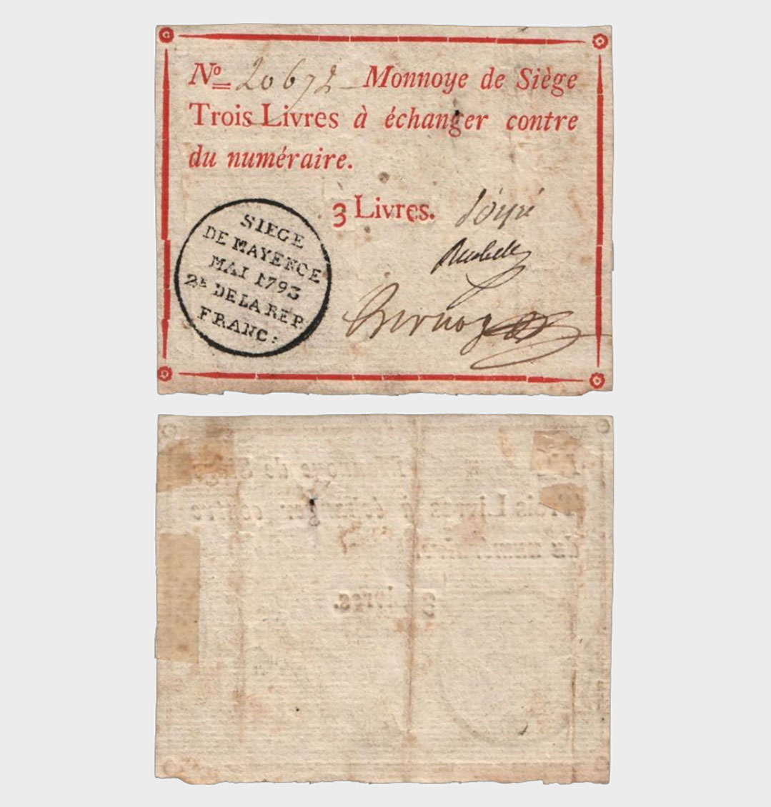 #CO2941 - Germany - Mainz 1793 - 3 Livres - Image 1