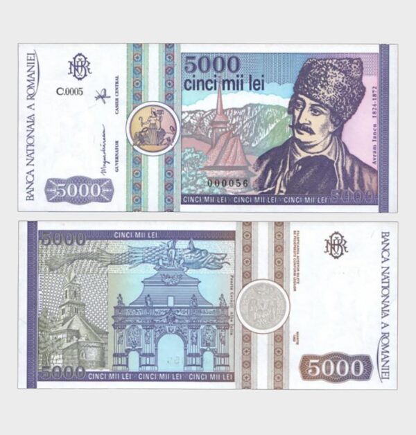1992 - 5000 Lei - S/N : ...56